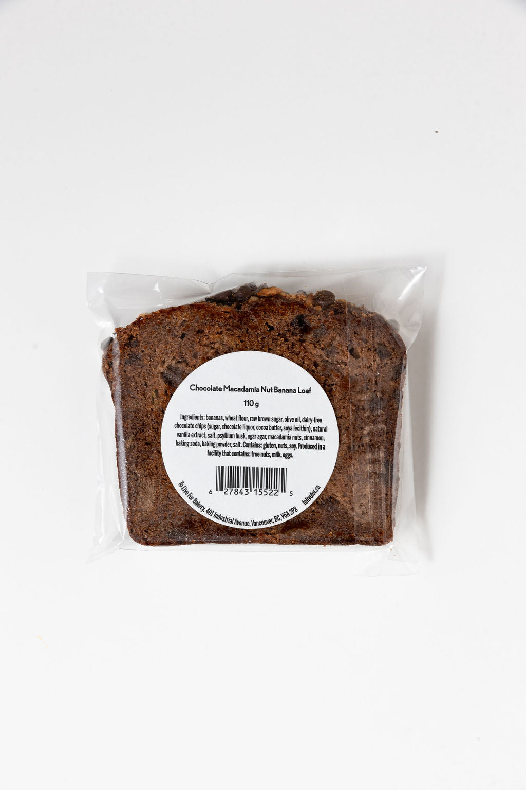 Chocolate Macadamia Banana Bread