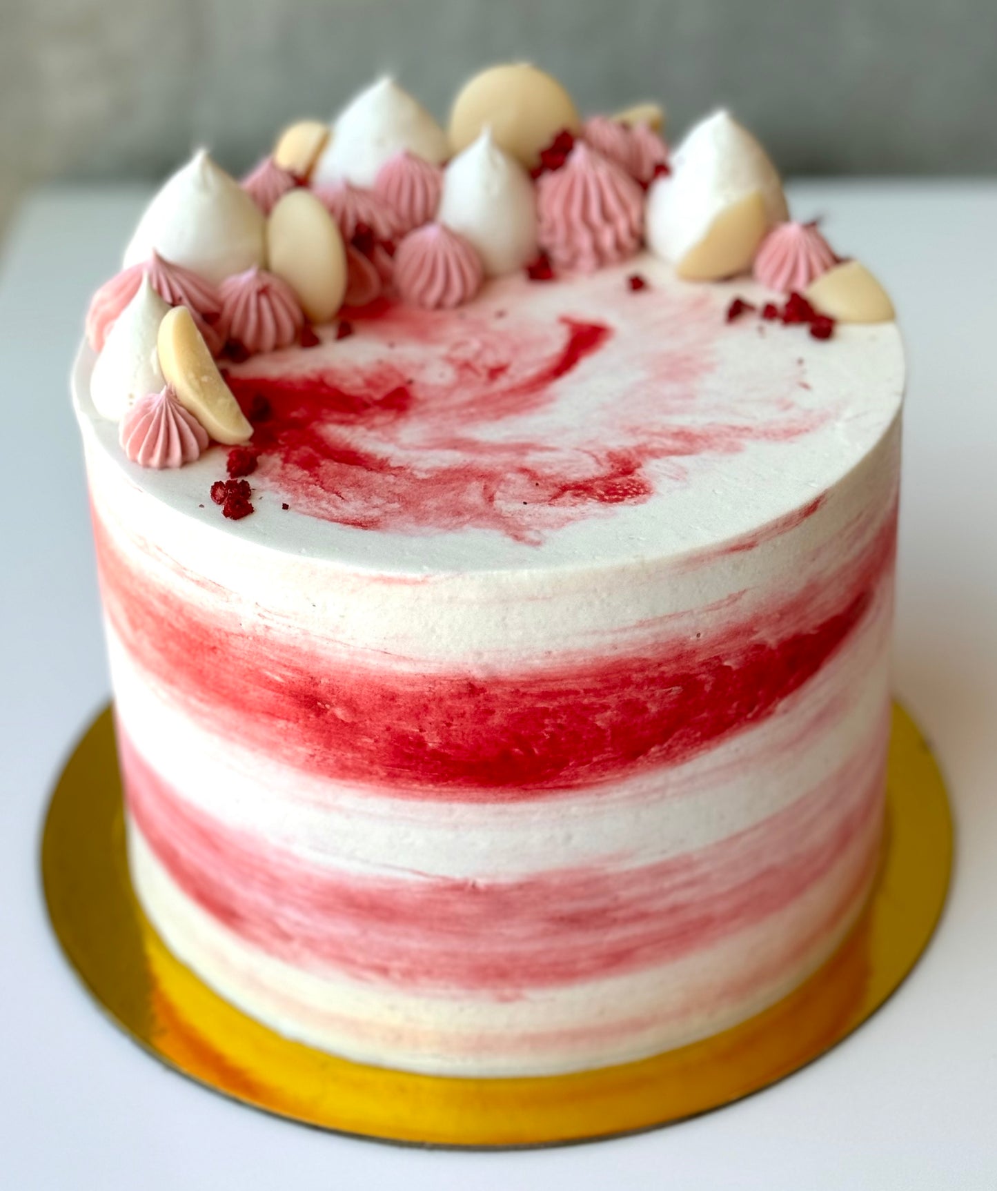 Vanilla Raspberry Cake