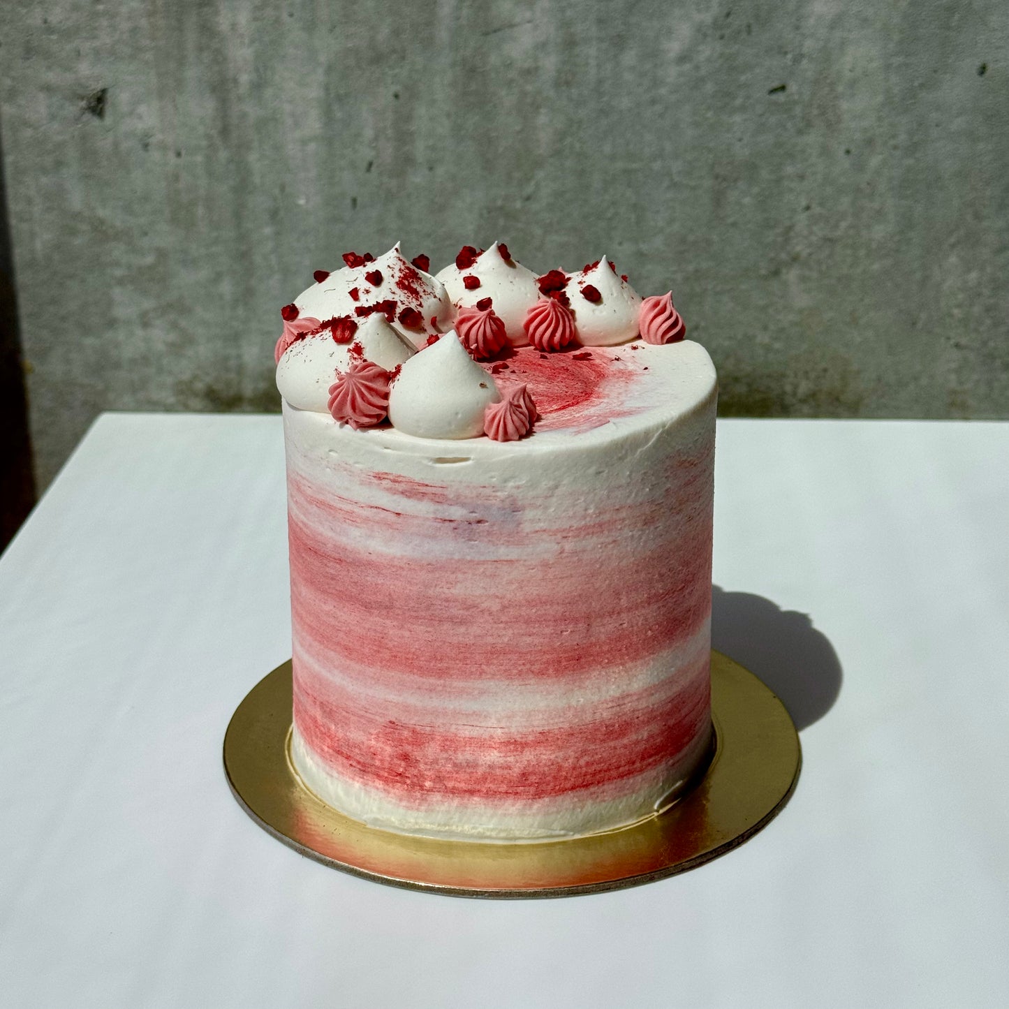 Vanilla Raspberry Cake
