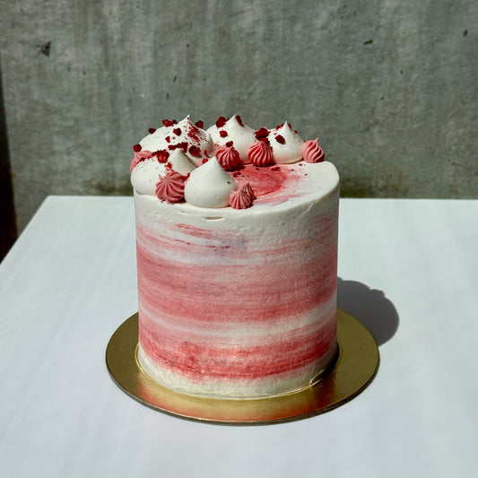 Vanilla Raspberry Cake