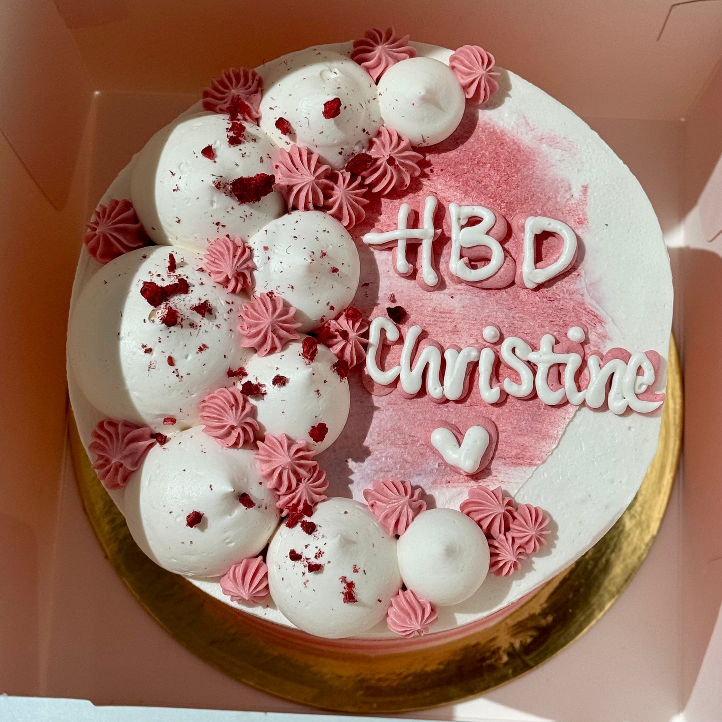 6-inch Vanilla Raspberry Cake